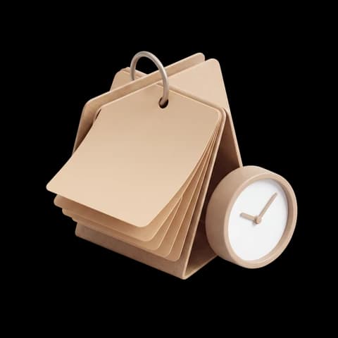 Un fajo de etiquetas de precio junto a un reloj
